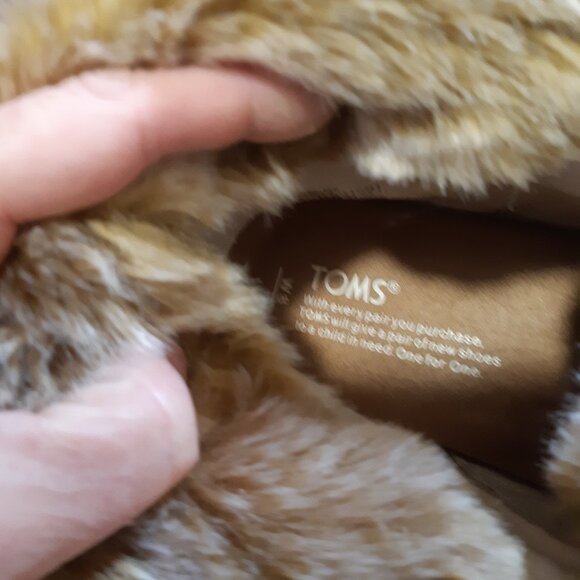 Toms Suede Moccasin-style Ladies winter boots SIZE W8 - Picture 4 of 12